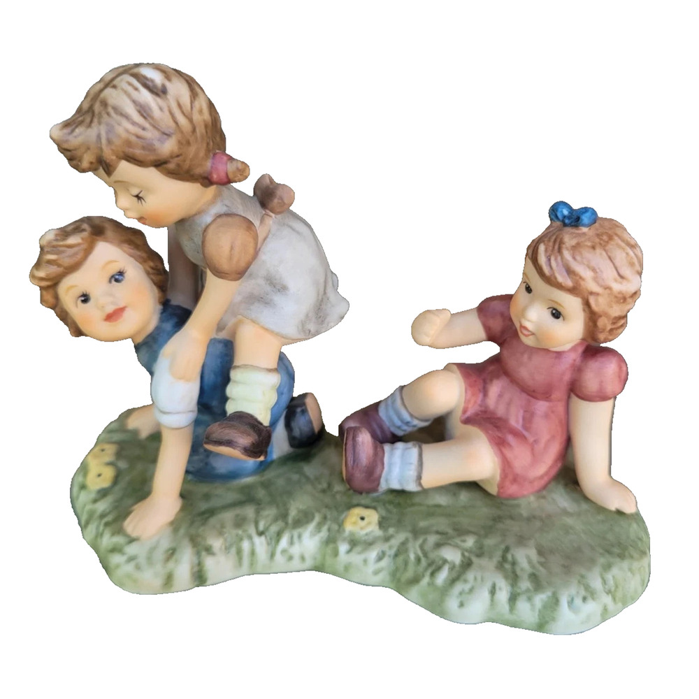 Goebel Hummel BH 306 “Leap Frog” 3 girls playing Figurine - NEW IN BOX SEALED